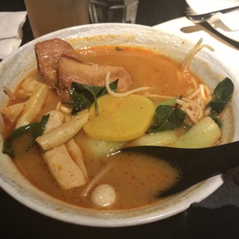 Luanne's Wild Ginger Franklin - Red Curry Ramen was delicious! If you like a hint of spicy with a flavorful kick you WILL love this! - Pan Asian Near Me - Brooklyn, New York