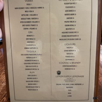 Scratch Kitchen - Drink menu - Breakfast & Brunch Near Me - Honolulu, Hawaii