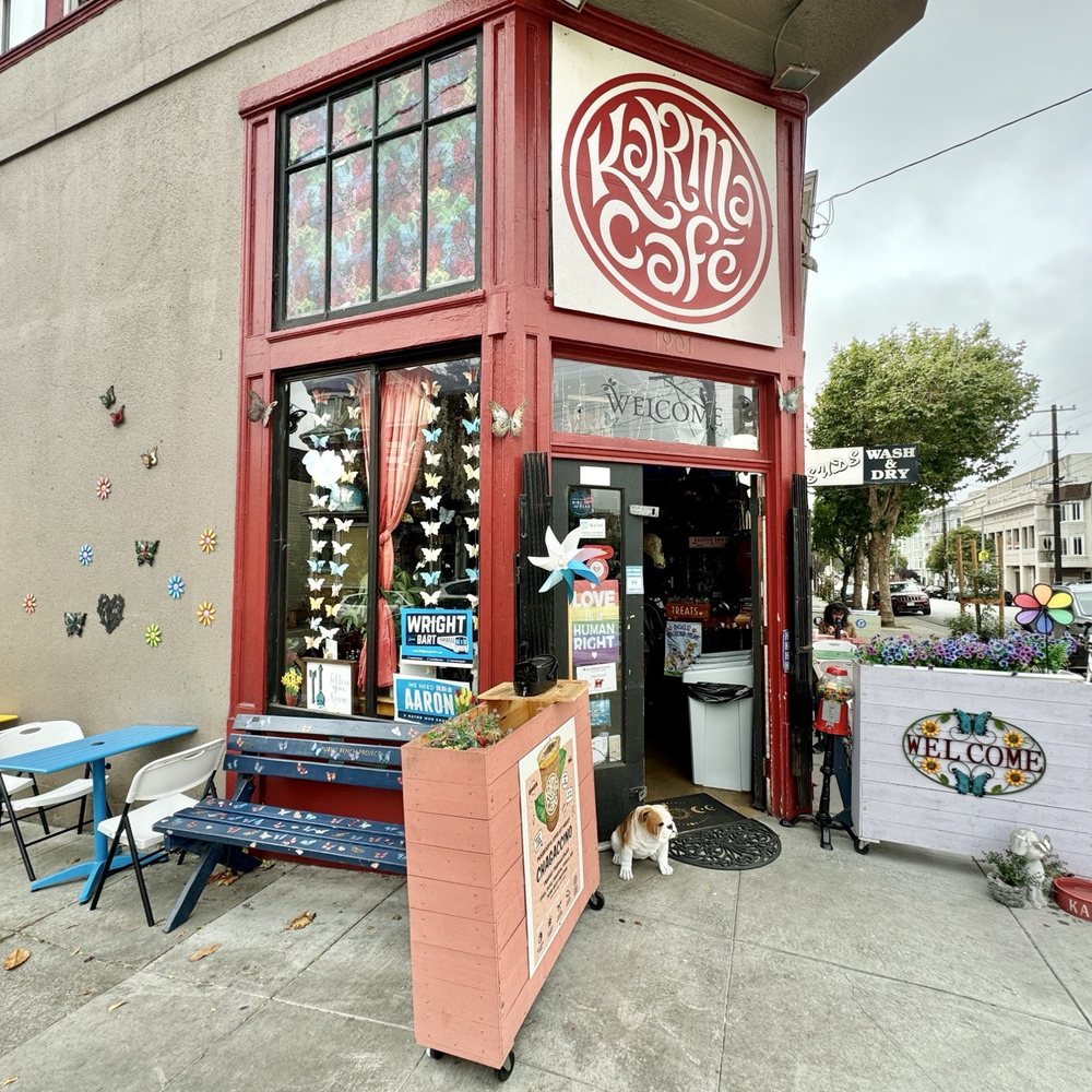 Karma Cafe - Outside - Coffee & Tea Near Me - San Francisco, California Karma Cafe - Outside - Coffee & Tea Near Me - San Francisco, California