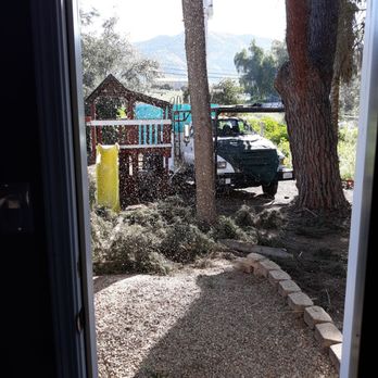 Artistic Arbor Gardens - Carefully trimmed to protect our play structure - Landscaping Near Me - Lakeside, California