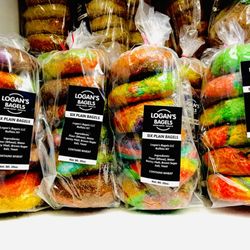 Logan’s Bagels - Picked up these Rainbow Bagels - delicious :)