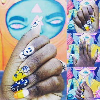 J B Nails - Halloween nails by Monica - Nail Salons Near Me - Long Beach, California J B Nails - Halloween nails by Monica - Nail Salons Near Me - Long Beach, California
