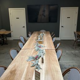 Back room for large groups and events
