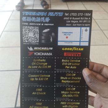 Tireman Auto - Tires Near Me - Las Vegas, Nevada