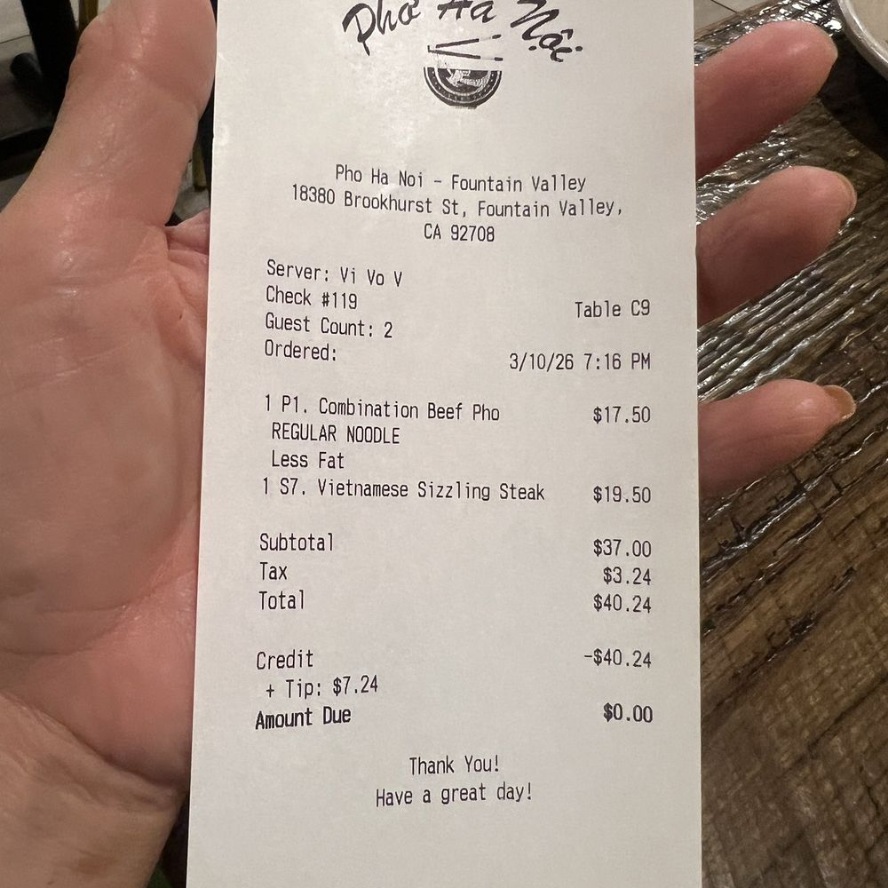 Pho Ha Noi - Dinner for 2 - Noodles Near Me - Fountain Valley, California Pho Ha Noi - Dinner for 2 - Noodles Near Me - Fountain Valley, California