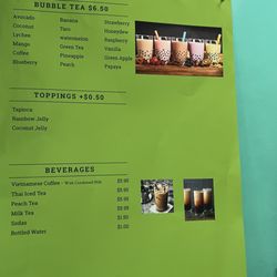 Pho Pacific - Menu as of 4/28/25