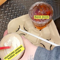 Valley Hotel Open Café - Chocolate shake not bad $9  apple juice $5