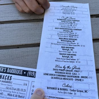 Clyde Cooper's Barbecue - Drink menu - Sept 2026 - Barbeque Near Me - Raleigh, North Carolina