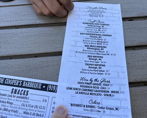 Menu photo 1 Clyde Cooper's Barbecue Raleigh, NC