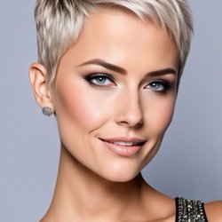 I showed this photo to Kelly as a reference of how my grandmother likes her hair to be cut & she NAILED it !