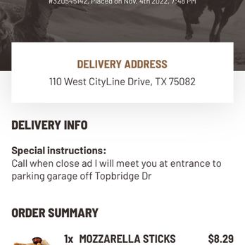 Buffalo Wild Wings - Never receive this order - American Near Me - Plano, Texas Buffalo Wild Wings - Never receive this order - American Near Me - Plano, Texas
