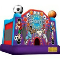 Pouncy Pounce Party Rentals - The Sports Bounce House Rental is a great bouncer for all occasions! Reserve online at pouncypounce.com or by phone 903-440-3450