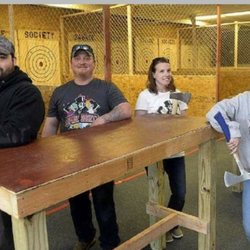 Savage society axe throwing - Team Savage