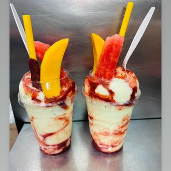 Agua El Manantial - two glasses of fruit and ice cream - Juice Bars & Smoothies Near Me - Las Vegas, Nevada Agua El Manantial - two glasses of fruit and ice cream - Juice Bars & Smoothies Near Me - Las Vegas, Nevada