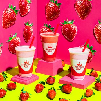 Smoothie King - strawberries and smoothie cups - Juice Bars & Smoothies Near Me - Tyler, Texas Smoothie King - strawberries and smoothie cups - Juice Bars & Smoothies Near Me - Tyler, Texas