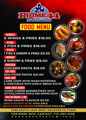 Menu photo 3 Prime 44 Bar and Grill Houston, TX Menu photo 3 Prime 44 Bar and Grill Houston, TX