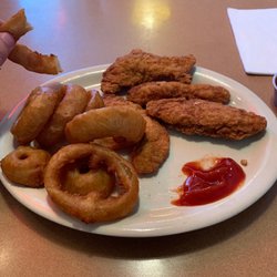 The Curve Inn - Already a tender in but the chicken strip dinner