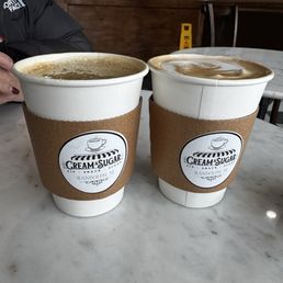 Americano and dirty chai