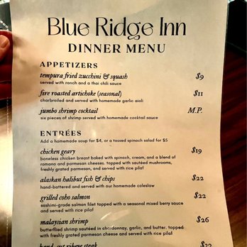 Blue Ridge Inn - New menu as of December 2022 - New American Near Me - Wrightwood, California Blue Ridge Inn - New menu as of December 2022 - New American Near Me - Wrightwood, California