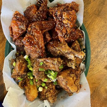 Crisp - Whole Jumbo Wings: 1/2 sassy, 1/2 bbq - Korean Near Me - Chicago, Illinois Crisp - Whole Jumbo Wings: 1/2 sassy, 1/2 bbq - Korean Near Me - Chicago, Illinois