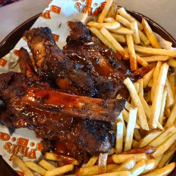 Phil's BBQ - Beef rib dinner with large fries - Barbeque Near Me - San Diego, California Phil's BBQ - Beef rib dinner with large fries - Barbeque Near Me - San Diego, California