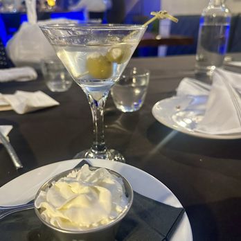 The Station House Restaurant - Dry Vodka martini with stuffed blue cheese olives - Seafood Near Me - Lantana, Florida The Station House Restaurant - Dry Vodka martini with stuffed blue cheese olives - Seafood Near Me - Lantana, Florida