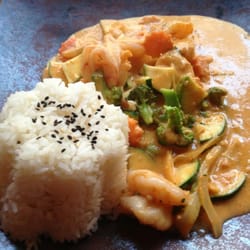 Kantine - Rotes Curry mit Garnelen