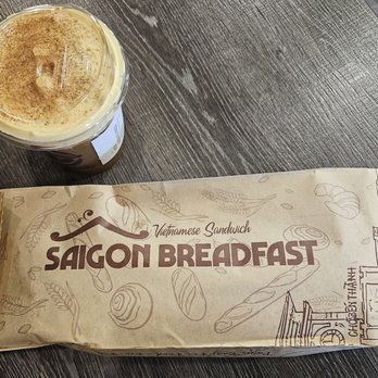 Saigon Breadfast - Egg Foam coffee and large sandwich - Sandwiches Near Me - Mountain View, California