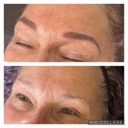 Tailored Brows By Christina - Before and after combination brows