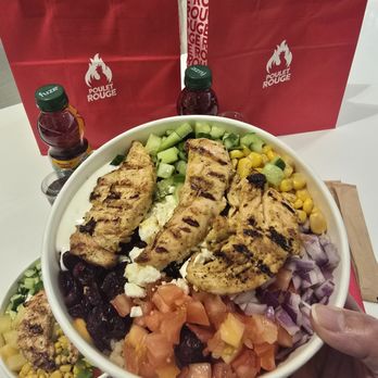 Poulet Rouge - Rice bowl with shwarma chicken - Chicken Shop Near Me - Edmonton, Alberta Poulet Rouge - Rice bowl with shwarma chicken - Chicken Shop Near Me - Edmonton, Alberta
