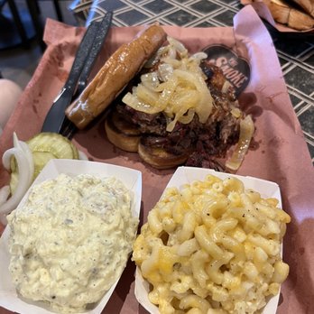 The Smoke Pit - Chopped Brisket Sandwich - Barbeque Near Me - Concord, North Carolina The Smoke Pit - Chopped Brisket Sandwich - Barbeque Near Me - Concord, North Carolina