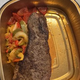 Steak peperonata. May no longer be available Steak peperonata. May no longer be available