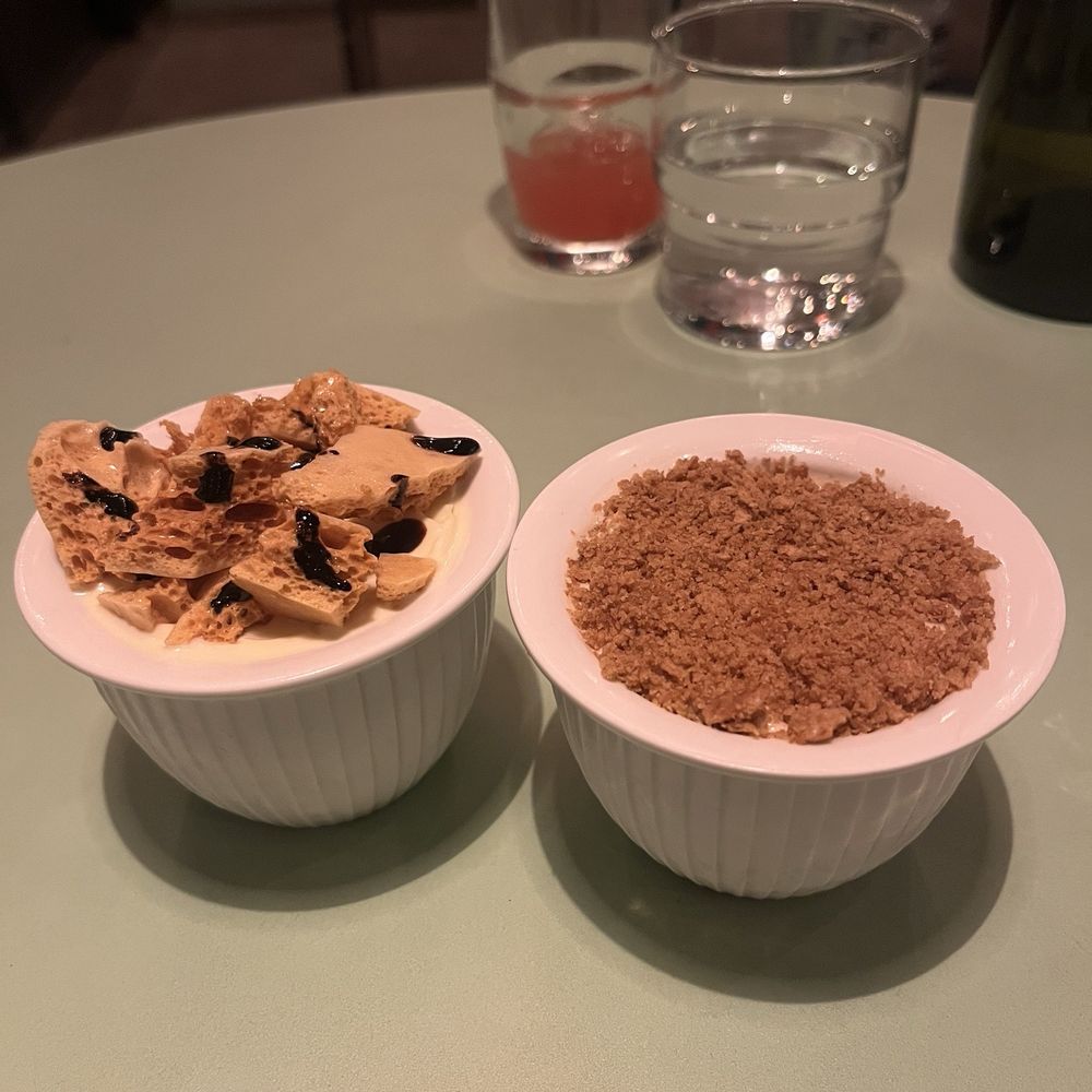 Wildcrust - Milk ice cream (left) and early grey ice cream (right) - Pizza Near Me - Los Angeles, California Wildcrust - Milk ice cream (left) and early grey ice cream (right) - Pizza Near Me - Los Angeles, California