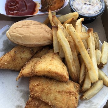 Rudy's Lakeside Drive-In - Guppy Plate Kid's Red Plate - Seafood Near Me - Oswego, New York Rudy's Lakeside Drive-In - Guppy Plate Kid's Red Plate - Seafood Near Me - Oswego, New York