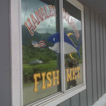 The Dolphin - Sign - Seafood Markets Near Me - Hanalei, Hawaii