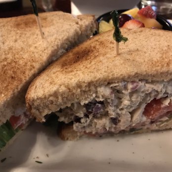 Mozart's Bakery and Event Space - Cranberry almond chicken salad - served w fresh fruit - Bakeries Near Me - Columbus, Ohio