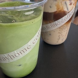 Matcha Latte and Seasonal Latte Matcha Latte and Seasonal Latte