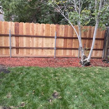 George The Handyman - Backyard view. We wanted the 2x4 on the inside. - Pressure Washers Near Me