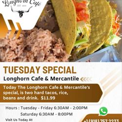 Longhorn Cafe - Taco special