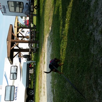 Apache Family Campground & Pier - Covered tables at each campsite - Campgrounds Near Me - Myrtle Beach, South Carolina