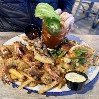 Katie's Seafood House - Shrimp rodeo platter - Seafood Near Me - Galveston, Texas Katie's Seafood House - Shrimp rodeo platter - Seafood Near Me - Galveston, Texas