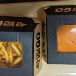 The packaging with a see-through window