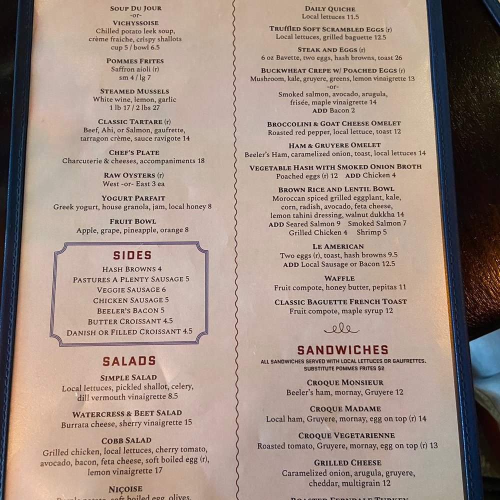 Barbette - Menu - French Near Me - Minneapolis, Minnesota Barbette - Menu - French Near Me - Minneapolis, Minnesota