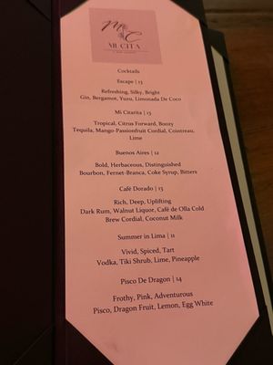 Menu photo 1 Mi Cita Sewickley, PA