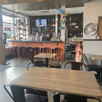 Mrs. Taco - Inside was clean and well kept. This is the small bar area. There is limited seating (tables and booths) inside - Latin American Near Me - Andover, Minnesota