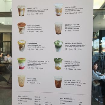 The Moon Coffee - Menu 12/1/2024 - Bubble Tea Near Me - Costa Mesa, California
