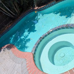 After - our pool looks normal again!