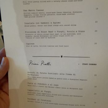 San Marco - Menu - Italian Near Me - Miami Beach, Florida