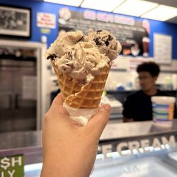 Big Olaf - Cookie and Cream in a waffle cone