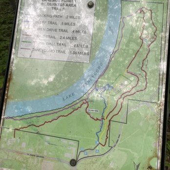 Lakeside Forest Wilderness Area - Map of the trails - Hiking Near Me - Branson, Missouri